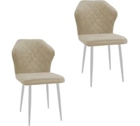 Комплект стульев M-GROUP НИЦЦА Классика белый, бежевый (2 шт) 14010152