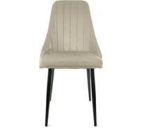 Стул M-GROUP МИЛАН, бежевый, чёрные ножки 13020452