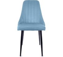 Стул M-GROUP МИЛАН, небесно-серый, чёрные ножки 13020453