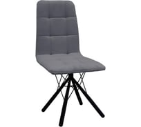 Стул M-GROUP ЛЕОН паутинка, серый, чёрные ножки 13040455