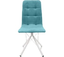 Стул M-GROUP ЛЕОН паутинка, аквамарин, белые ножки 13040151