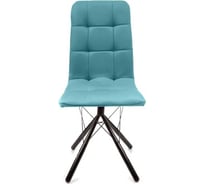 Стул M-GROUP ЛЕОН паутинка, аквамарин, чёрные ножки 13040451