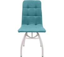 Стул M-GROUP ЛЕОН шарики, аквамарин, белые ножки 13030151