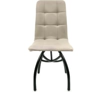 Стул M-GROUP ЛЕОН шарики, бежевый, чёрные ножки 13030452