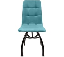 Стул M-GROUP ЛЕОН шарики, аквамарин, чёрные ножки 13030451