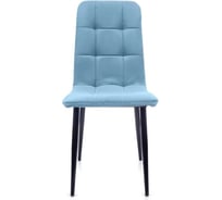 Стул M-GROUP ЛЕОН классика, голубой, чёрные ножки 13050453