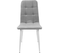Стул M-GROUP ЛЕОН классика, серый, белые ножки 13050155
