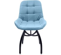 Стул M-GROUP ЛИРА шарики, небесно-серый, чёрные ножки 13060453