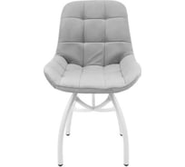 Стул M-GROUP ЛИРА шарики, серый, белые ножки 13060155