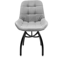Стул M-GROUP ЛИРА шарики, серый, чёрные ножки 13060455