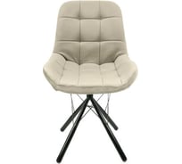 Стул M-GROUP ЛИРА паутинка, бежевый, чёрные ножки 13070452