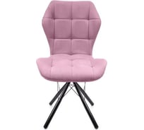 Стул M-GROUP БАБОЧКА паутинка, пудровый, чёрные ножки 13090454