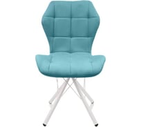 Стул M-GROUP БАБОЧКА паутинка, аквамарин, белые ножки 13090151