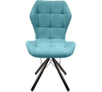 Стул M-GROUP БАБОЧКА паутинка, аквамарин, чёрные ножки 13090451