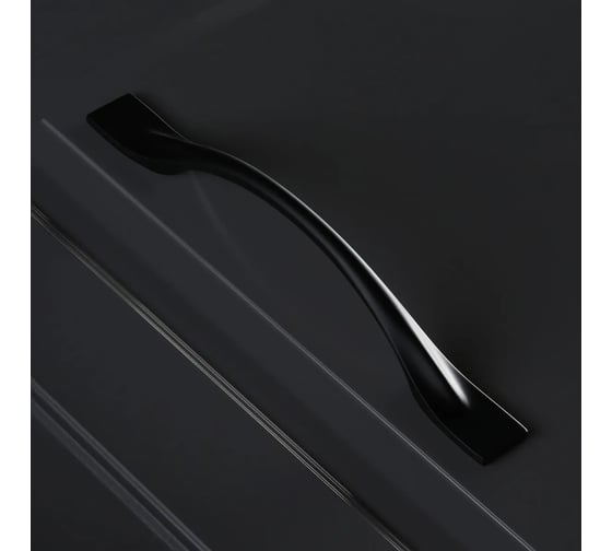 Ручка GTV FLOW 128 мм, черный матовый UZ-FLOW-128-20M