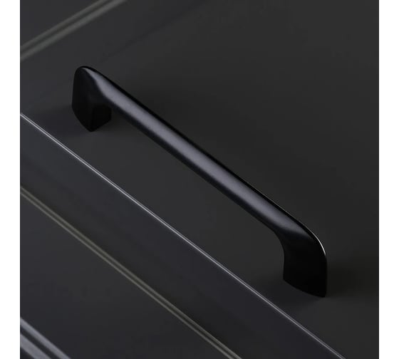 Ручка GTV MILAN 128 мм, черный матовый UZ-MILAN-128-20M