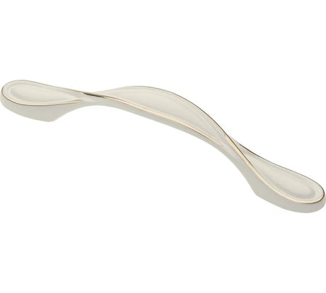 Ручка GTV ROYAL5 96 мм, белый/золото UZ-ROYAL5-96-10-03