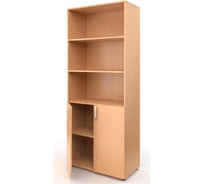 Шкаф для школы ООО Комус Мебель met_школа полуотк широк 80x42x195 бук 1001667