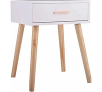 Тумба с ящиками Homium Cozy One, белый, 42x35x53, на ножках, 1 ящик stand01one