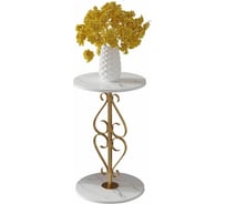 Столик Homium Melody на ножке, белый, 40x40x65 см table06white