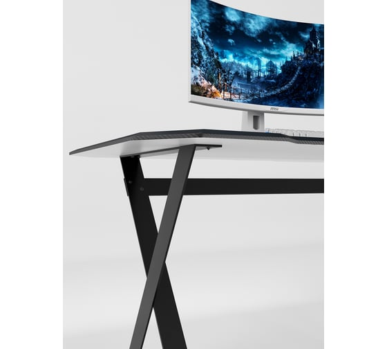 Игровой компьютерный cтол с металлическим подстольем VMMGame EDGE DARK CARBON ND-1BKBKCN