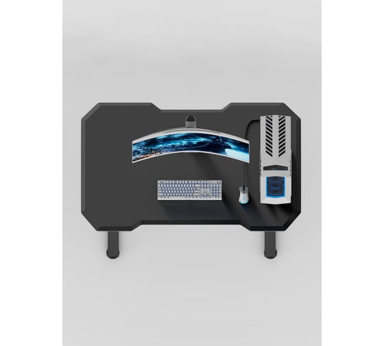 Игровой компьютерный cтол с металлическим подстольем VMMGame EDGE DARK CARBON ND-1BKBKCN