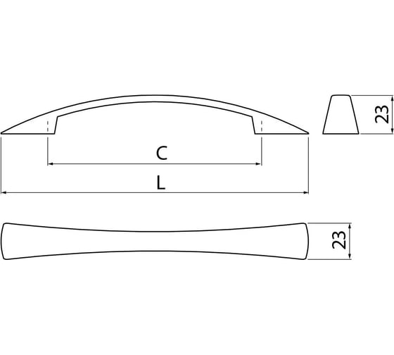 Ручка GTV матовый хром UZ-Z10096-05