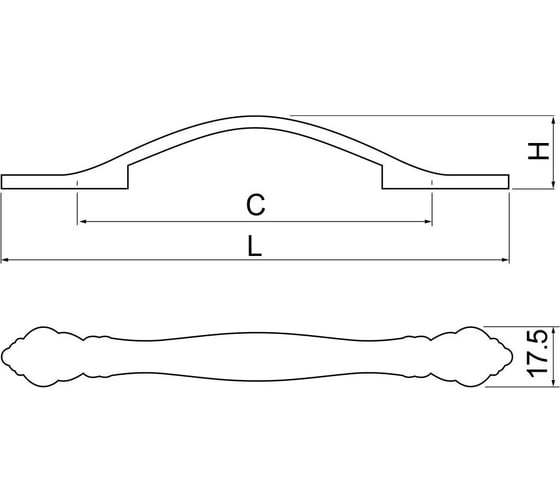 Ручка GTV WERONA 96 мм, брашированная латунь UZ-WERON-96-09