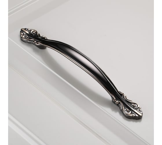 Ручка GTV WERONA 96 мм, черный хром + золото UZ-WERON-96-12