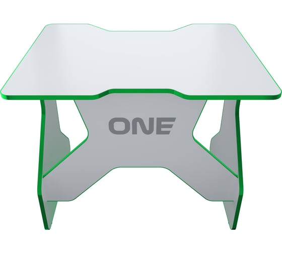 Игровой компьютерный стол VMMGame ONE WHITE 100 GREEN TL-1-WEGN