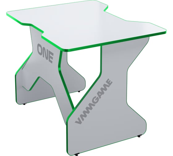 Игровой компьютерный стол VMMGame ONE WHITE 100 GREEN TL-1-WEGN