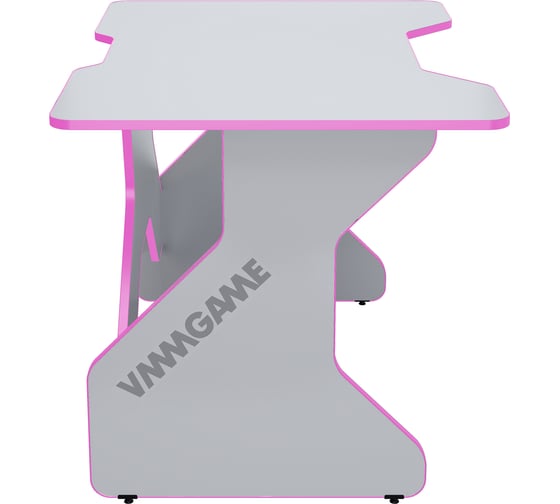 Игровой компьютерный стол VMMGame ONE WHITE 100 PINK, бело-розовый TL-1-WEPK