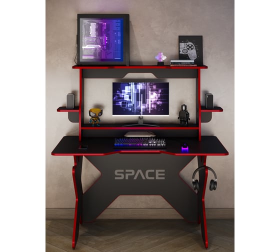 Подставка для стола VMMGame LEVEL BLACK RED LVL-1BKRD