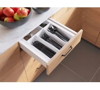 Выдвижной ящик GTV Модерн Бокс PRO L-400, низкий H-84 мм, белый PB-MBPRO-KPL400A1