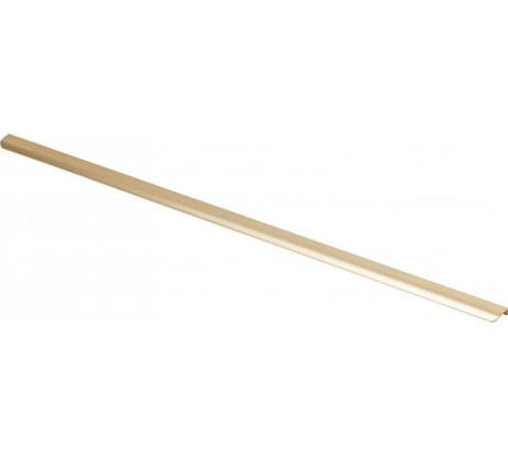 Мебельная ручка GTV алюминиевая, длина 1200 мм, светлое брашированное золото UA-HEXA-1200-22