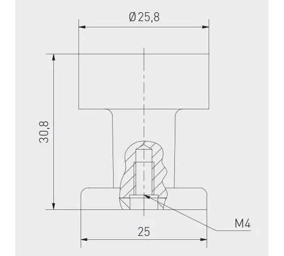 Ручка GTV RING, брашированное золото GZ-RING-1-18