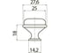 Мебельная ручка GTV GP-0728-J4-C керамика, кнопка, золотой орнамент GP-0728-J4-C-04 2