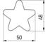 Мебельная ручка GTV UM-STAR звезда, голубой UM-STAR-NB 2