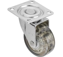 Поворотное колесо GTV D-50 мм, коричневое, на площадке, нагрузка 35 кг KM-A050MM-30