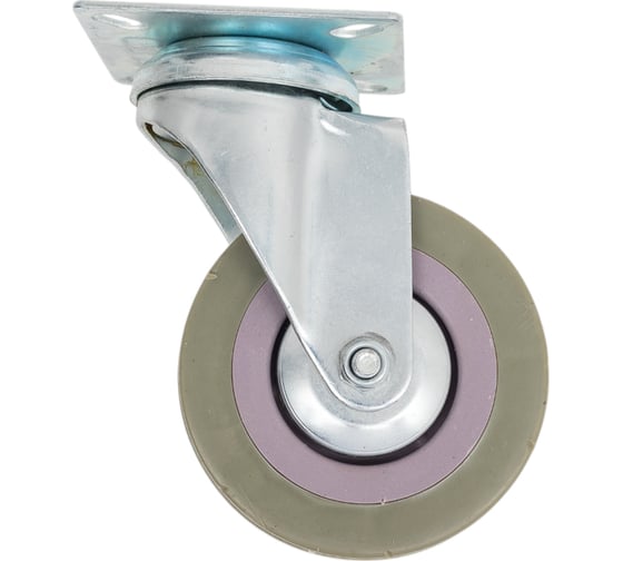 Мебельное колесо GTV GREYROLL, d-75 мм, серое, без стопора KM-GREYROLL-75MM-BH