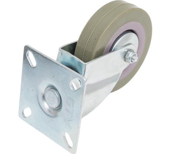Мебельное колесо GTV GREYROLL, d-75 мм, серое, без стопора KM-GREYROLL-75MM-BH