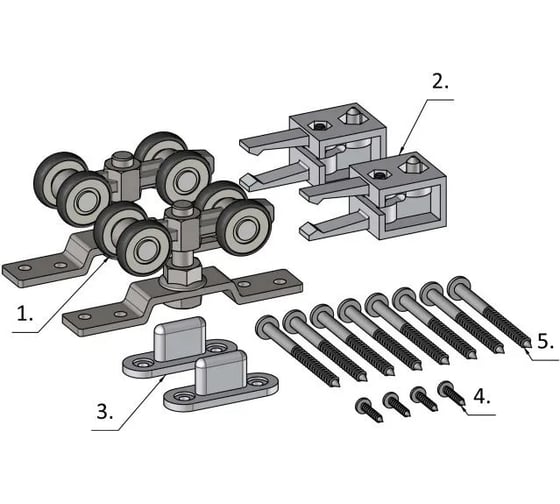 Комплект подвесной системы GTV QUANTUM шурупы 4,5x60 8 шт, 3x16-4 шт A-BUDP-SET