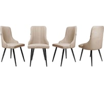 Стул Ridberg лондон шерсть, бежевый, 4 шт. 1210894