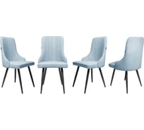 Стул Ridberg лондон шерсть, голубой, 4 шт. 1210898
