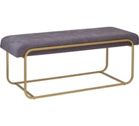 Банкетка GreenWeen SIENA золотой каркас, сидение микрошенилл, цвет ANTRACITE, 1080x420x440 GW-SIENA-ANTR-108G