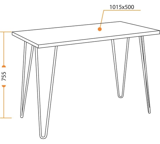 Компьютерный стол Tetchair WD-06 burnt 15247