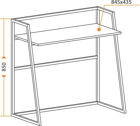 Компьютерный стол Tetchair WD-11 concrete 15264