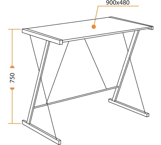 Компьютерный стол Tetchair WD-09 oak 15260