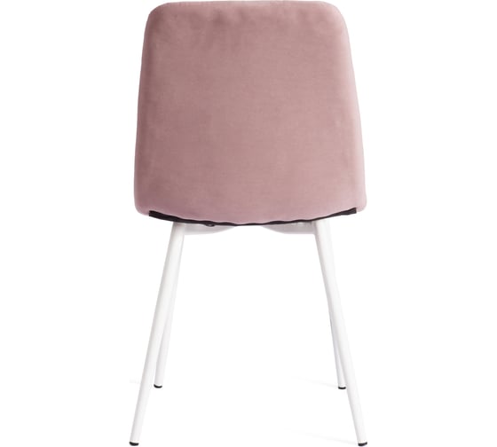 Стул Tetchair комплект 2 шт Chilly max велюр/металл , 45x54x90 см , пыльно-розовый/белый 19941