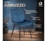 Стул Tetchair комплект 4 шт Abruzzo ( mod. 8060 ) металл/вельвет, 52x63x85 см, синий (hlr 63)/черный 19235 3